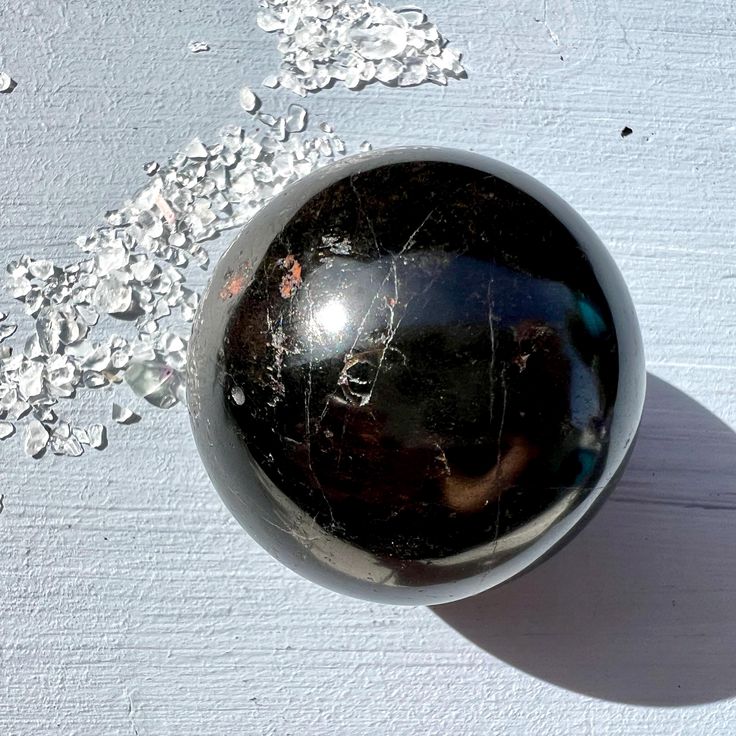 Black Tourmaline With Mica Ball