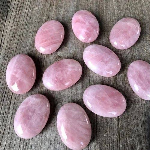 Rose Quartz Palm Stone