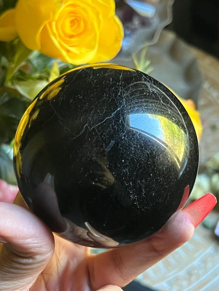 Black Tourmaline With Mica Ball